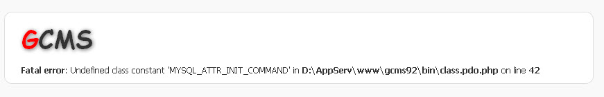 ติดตั้ง gcms 9.2 ไม่ผ่านครับ